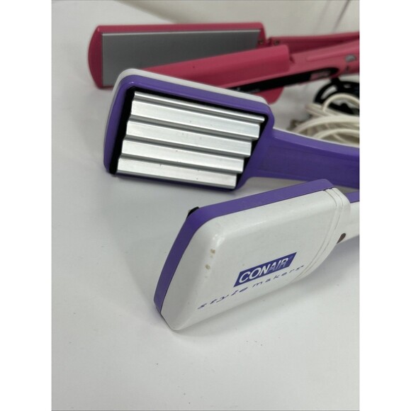 Conair Revlon Crimping Iron Hair Crimper Straightener Flat Iron Lot Tested - Picture 4 of 9